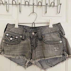 True Religion Joey cut-off shorts